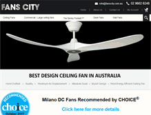 Tablet Screenshot of fanscity.com.au